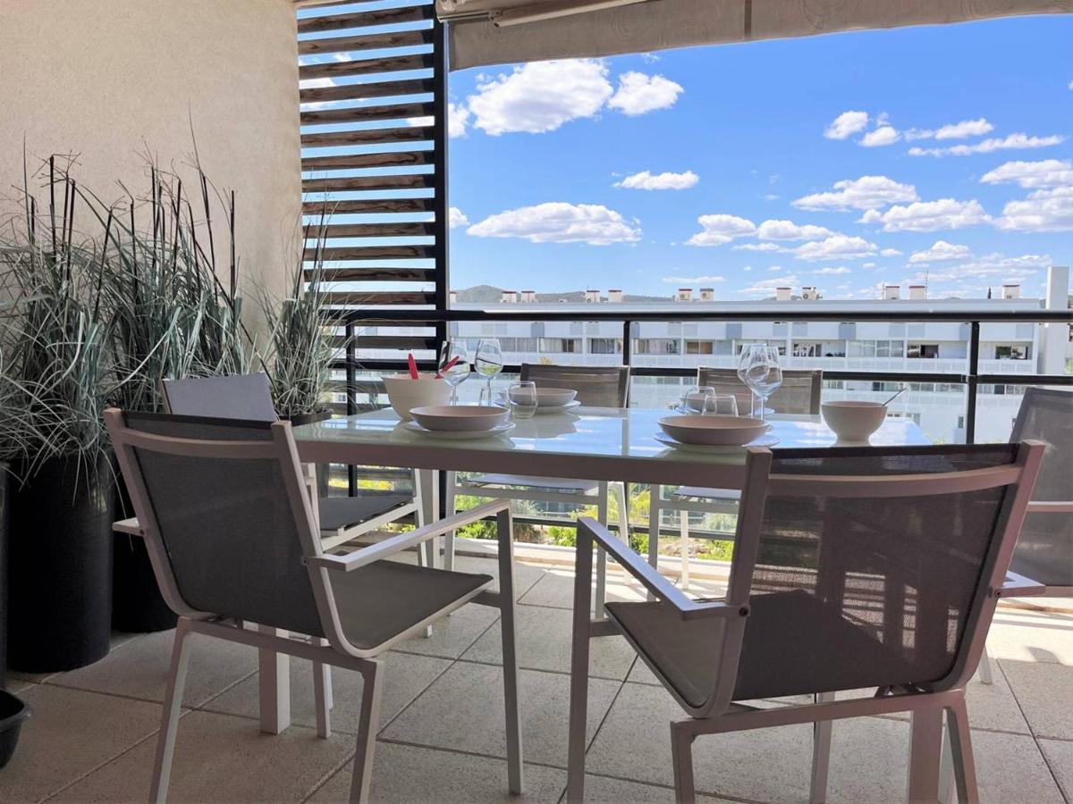 Charmant T2 Climatise Avec Grande Terrasse, Piscine Et Parking Privatif, Proche Plage Et Commerces. - Fr-1-251-441 Le Lavandou Exteriér fotografie