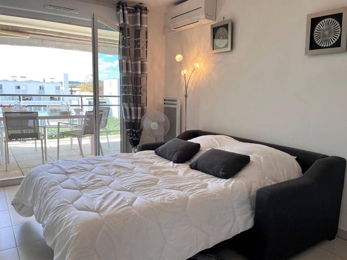 Charmant T2 Climatise Avec Grande Terrasse, Piscine Et Parking Privatif, Proche Plage Et Commerces. - Fr-1-251-441 Le Lavandou Exteriér fotografie